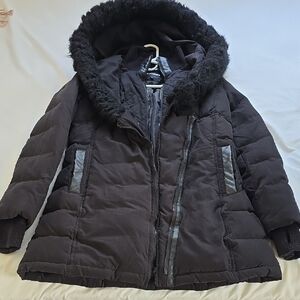 Express Black Puffer Jacket